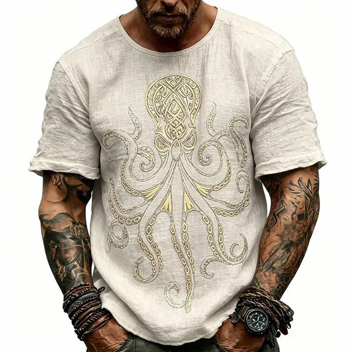 Griffin Octopus Print T Shirt