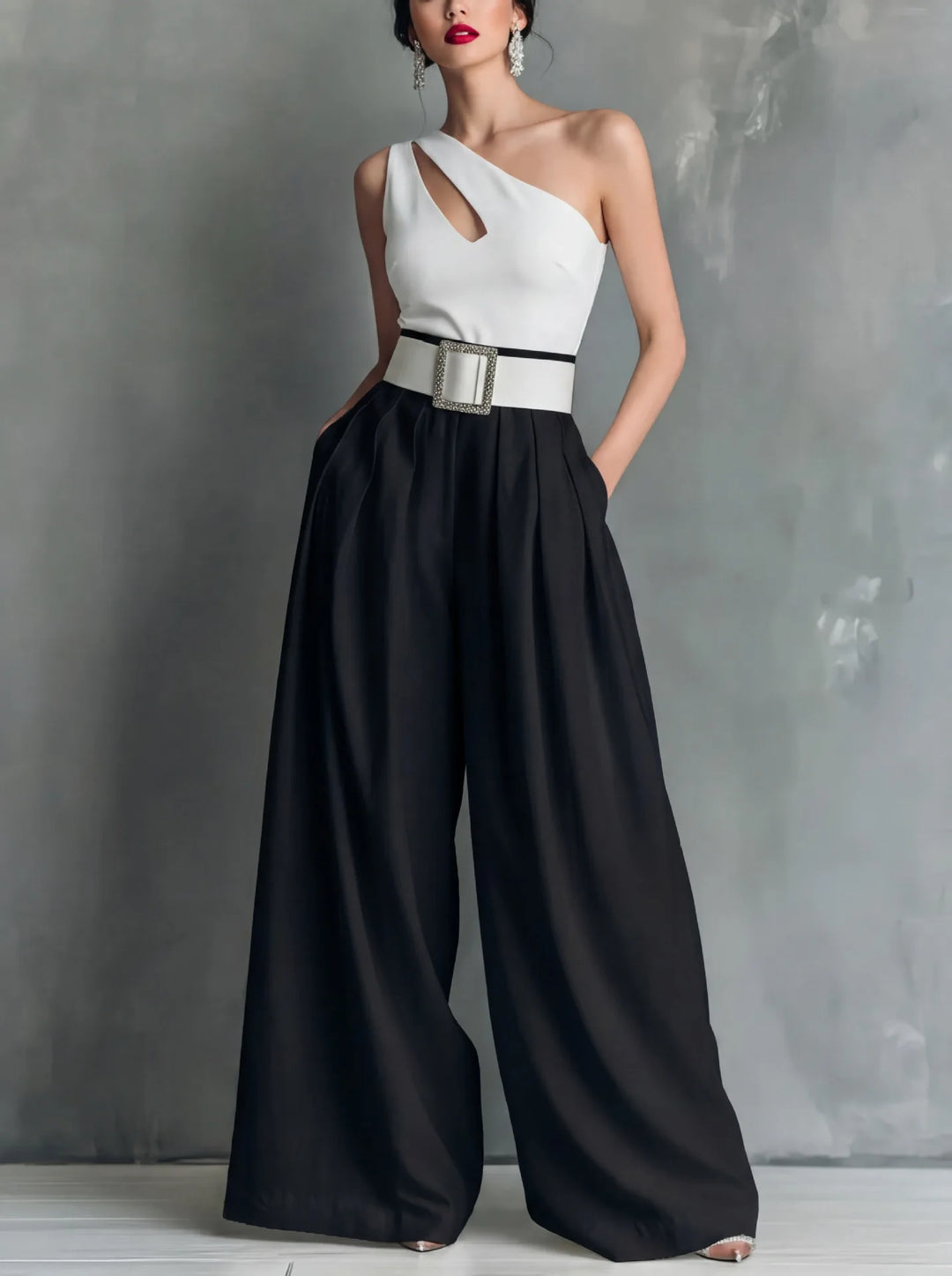 Lacey High Waist Wide Leg Trousers