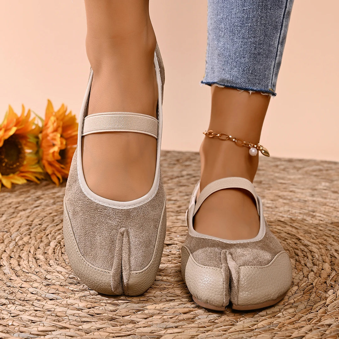 Ayla Split Toe Mary Jane Flats