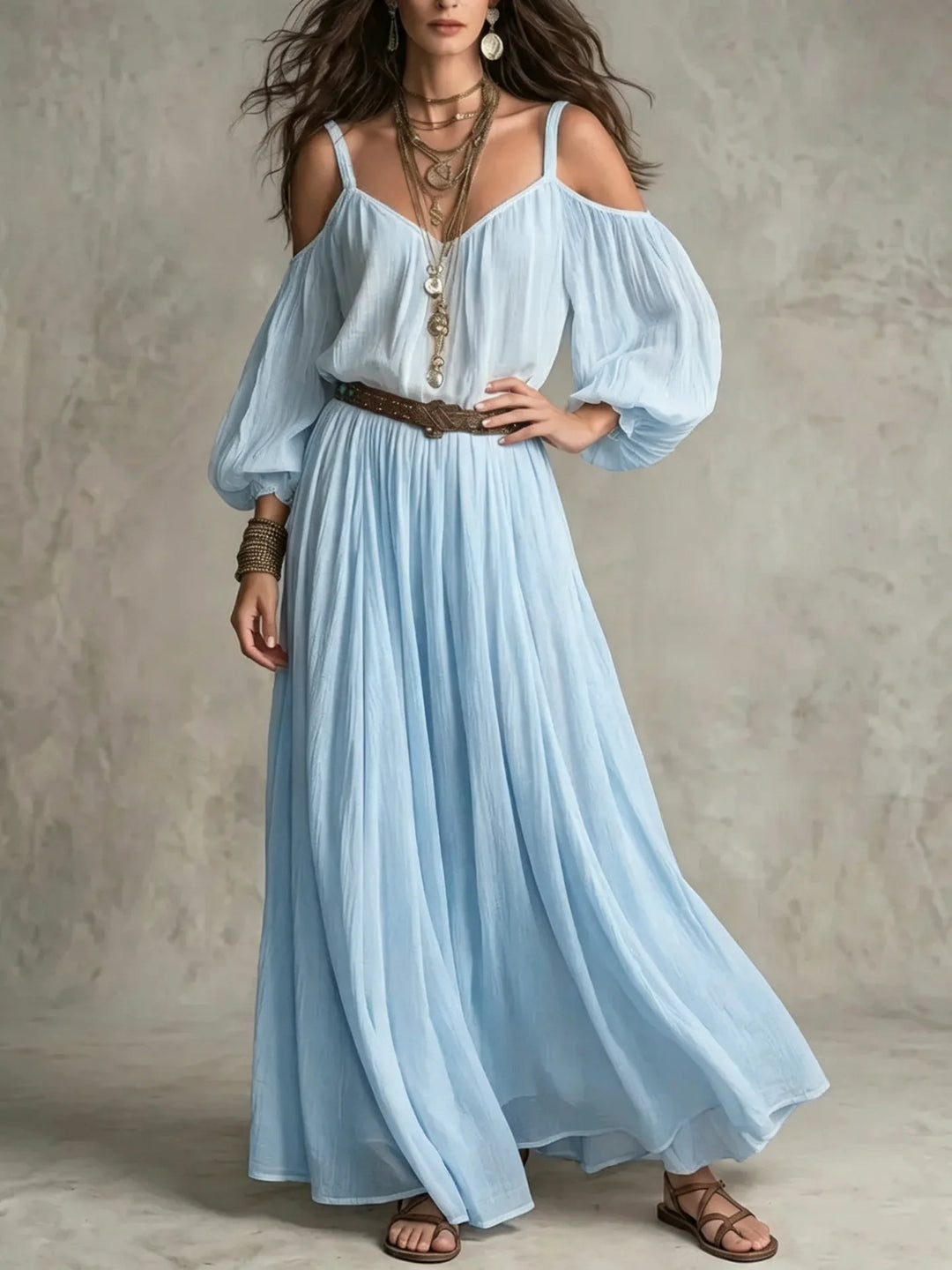 Arabella Off Shoulder Maxi Dress