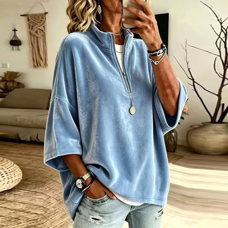 Mirelle Soft Comfort Half Zip Pullover