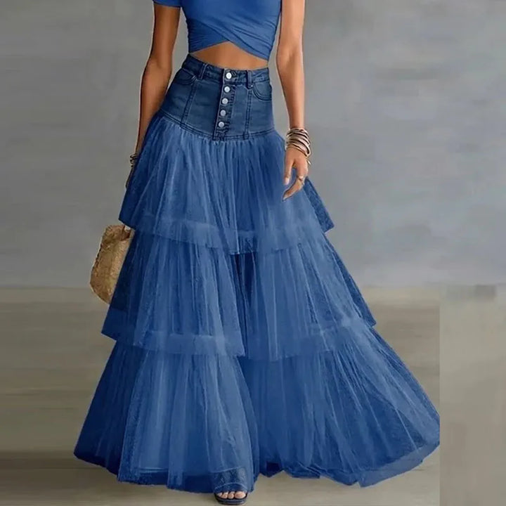 Rona Layered Tulle Maxi Skirt