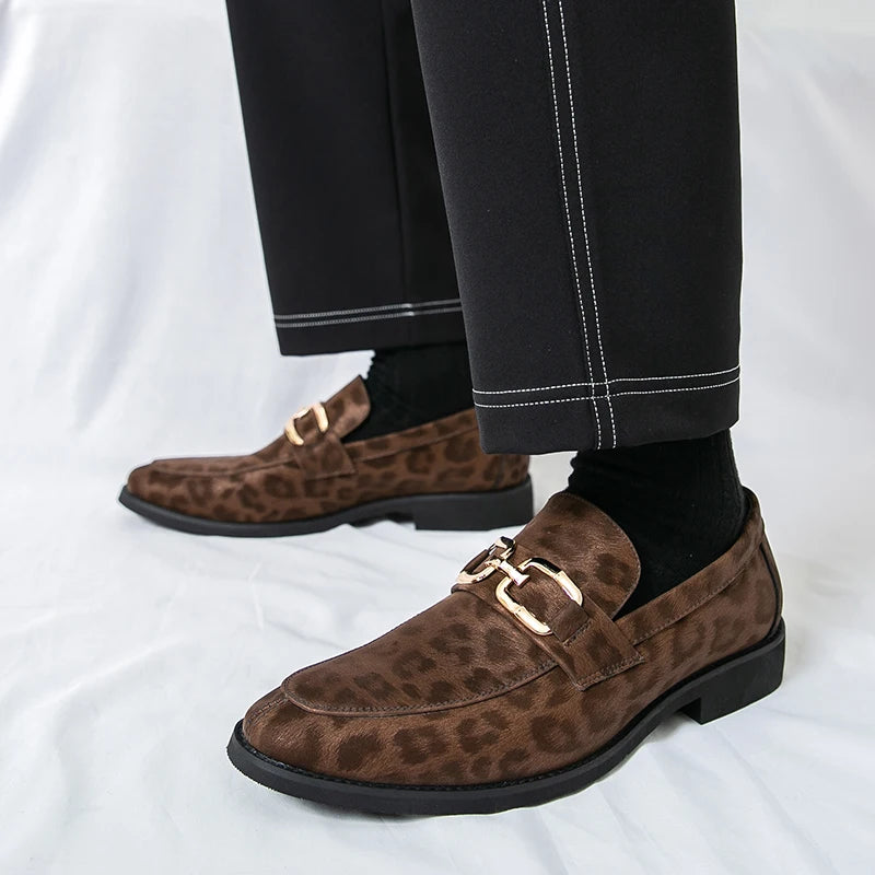 Monarch Leopard Loafers
