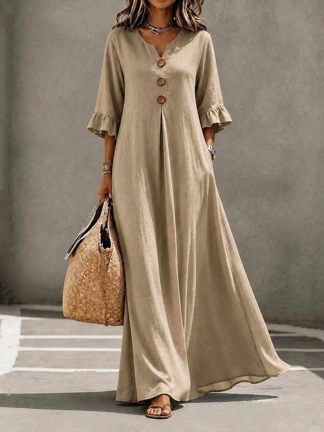 Naomi Relaxed Pocket Maxi Dress