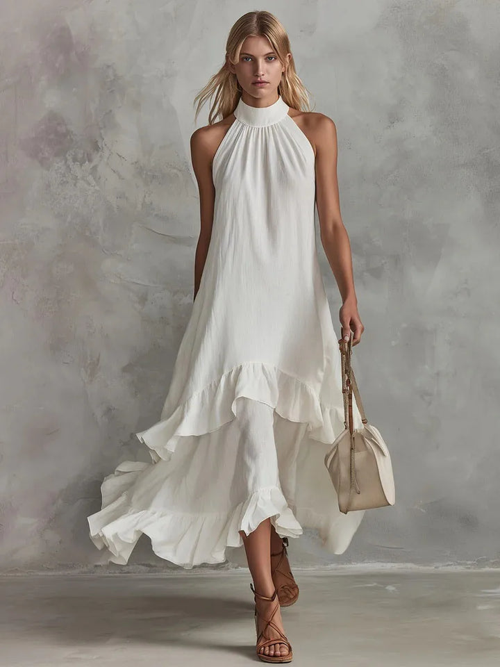 Dorothy Elegant Ruffle Wedding Guest Dress