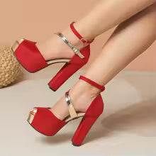 Blair Chunky Heel Ankle Strap Sandals