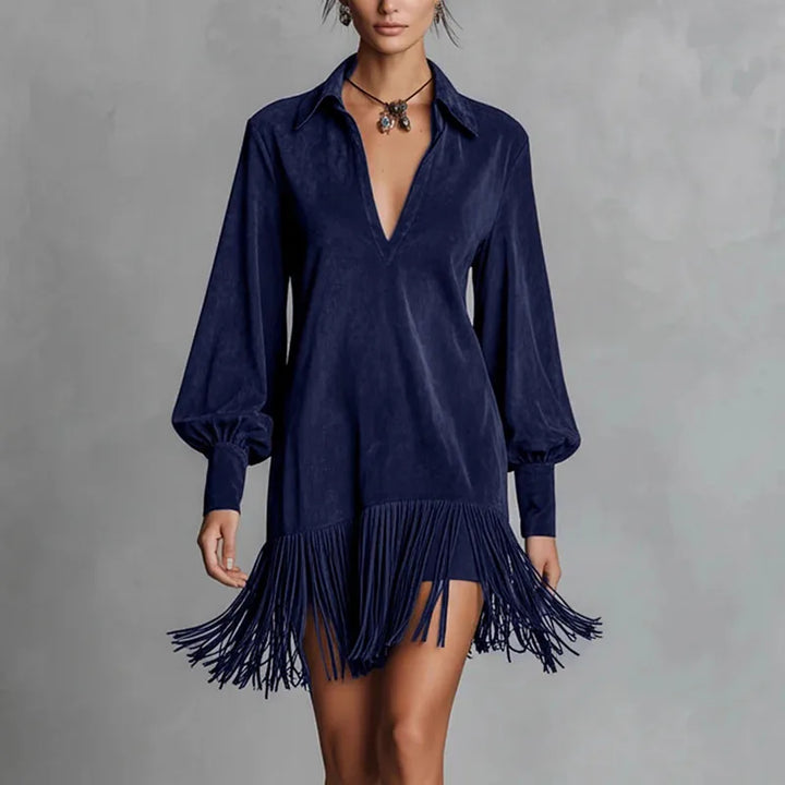 Roxanne Relaxed Fit Tassel Dress