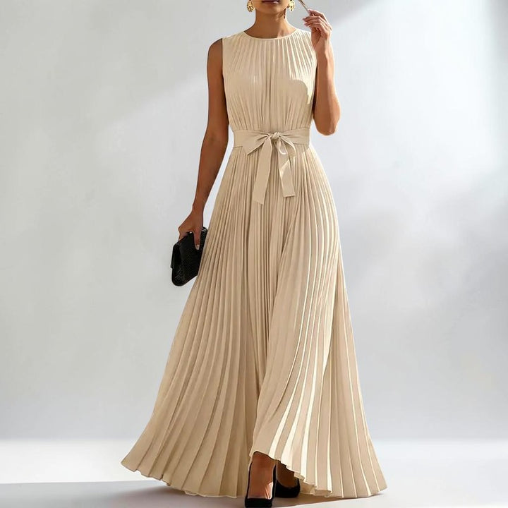 Celestine Elegant Pleated Maxi Dress