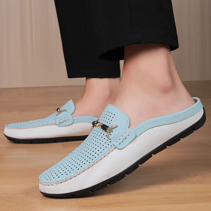 Kyle Orthopedic Leather Mules