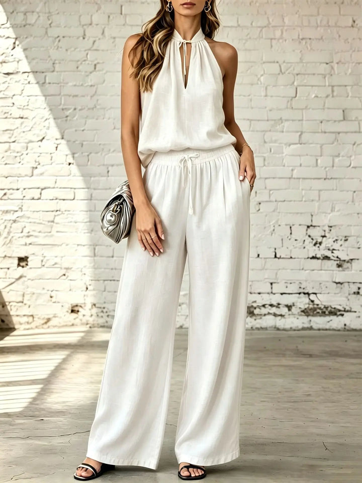 Rebecca Elegant Sleeveless Palazzo Co-Ord Set