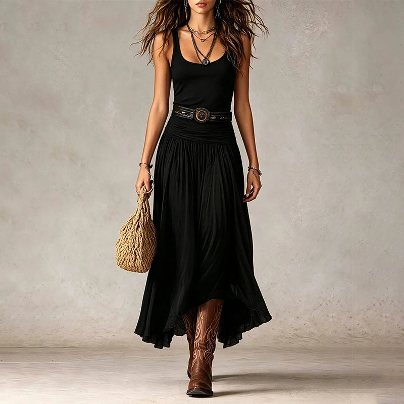 Elaria Effortless Flowy Bohemian Maxi Dress