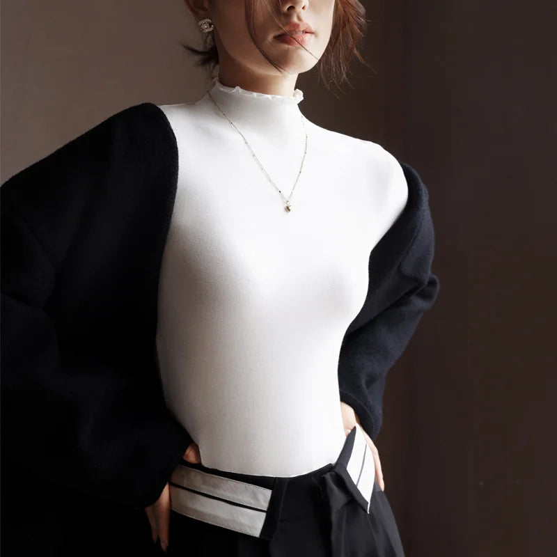 Laurel Lettuce Edge Knit Top