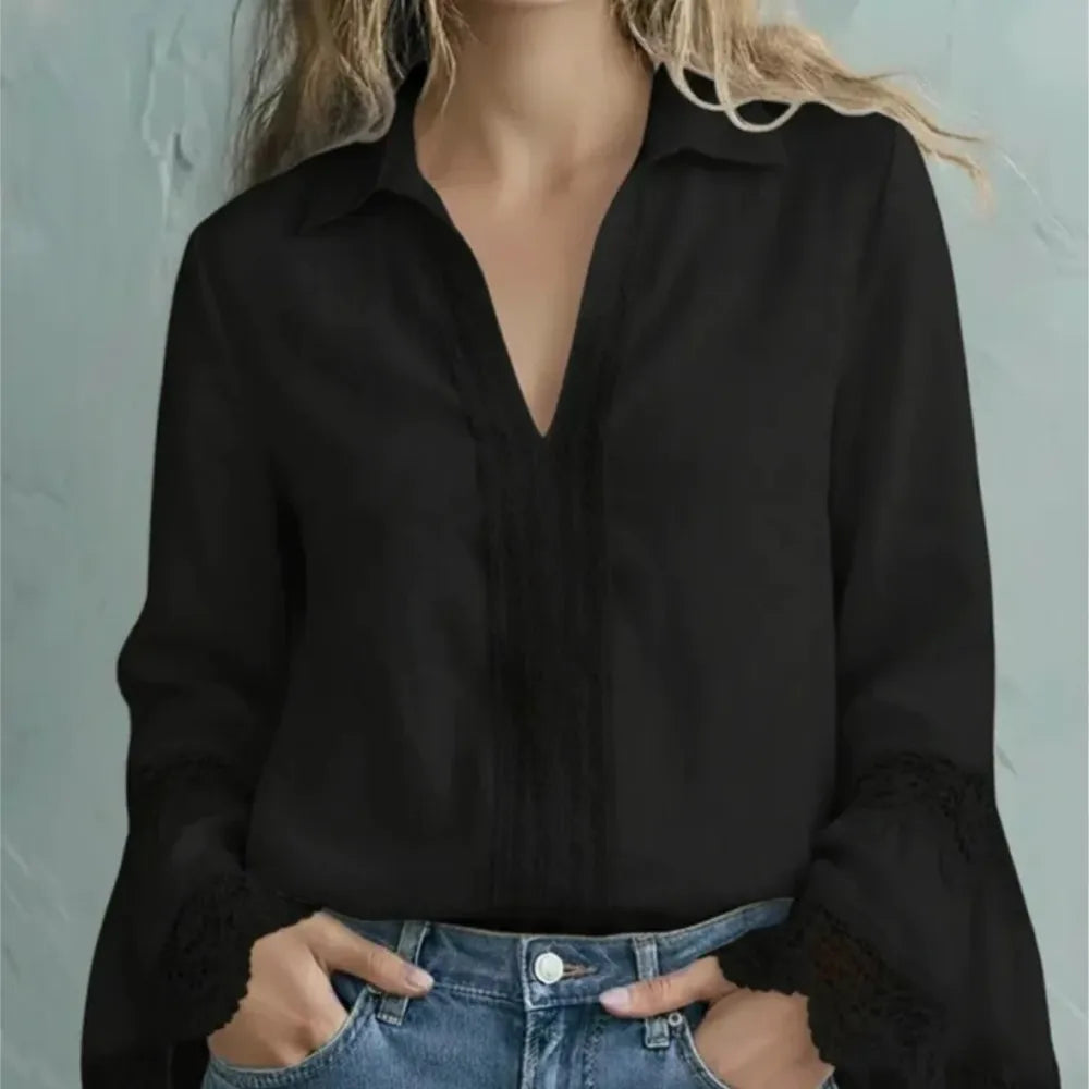 Rosalie Lace Trim Blouse