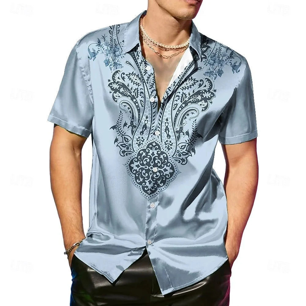 Colton Relaxed Fit Paisley Button Shirt