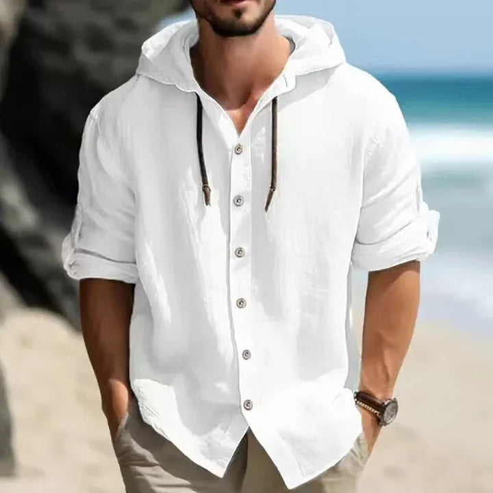 Easton Hooded Linen Shirt