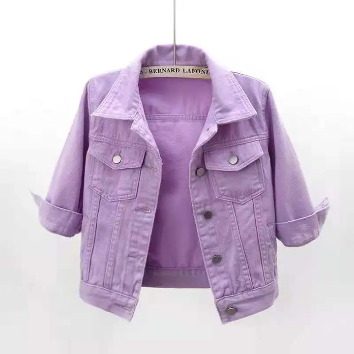 Annelise Cropped Denim Jacket