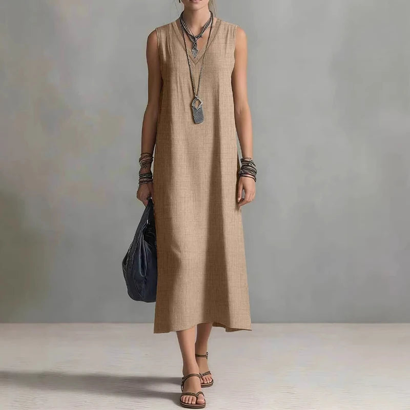 Remi Elegant Relaxed Sleeveless Maxi Dress