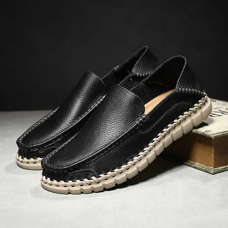 Emerson Leather Slip On Moccasins