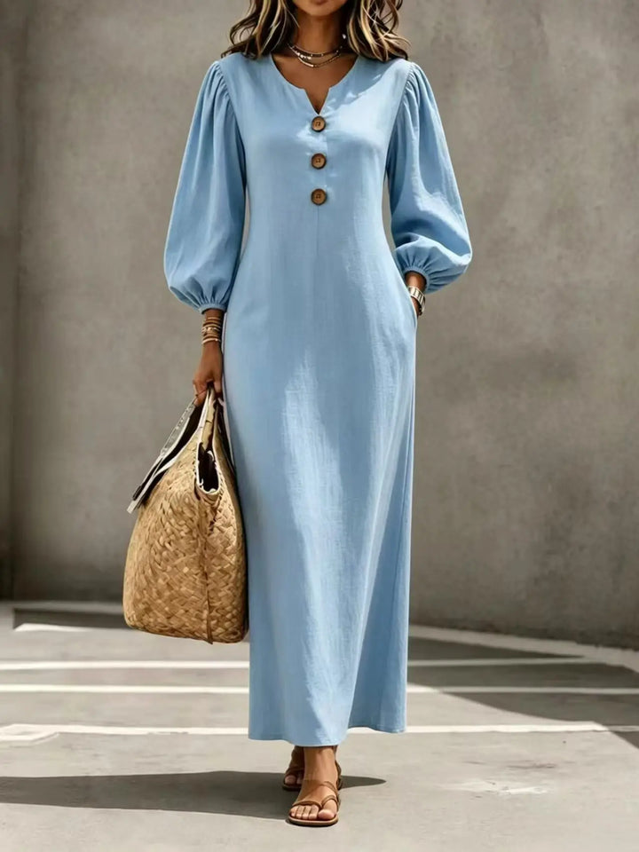 Margot Button Front Maxi Dress