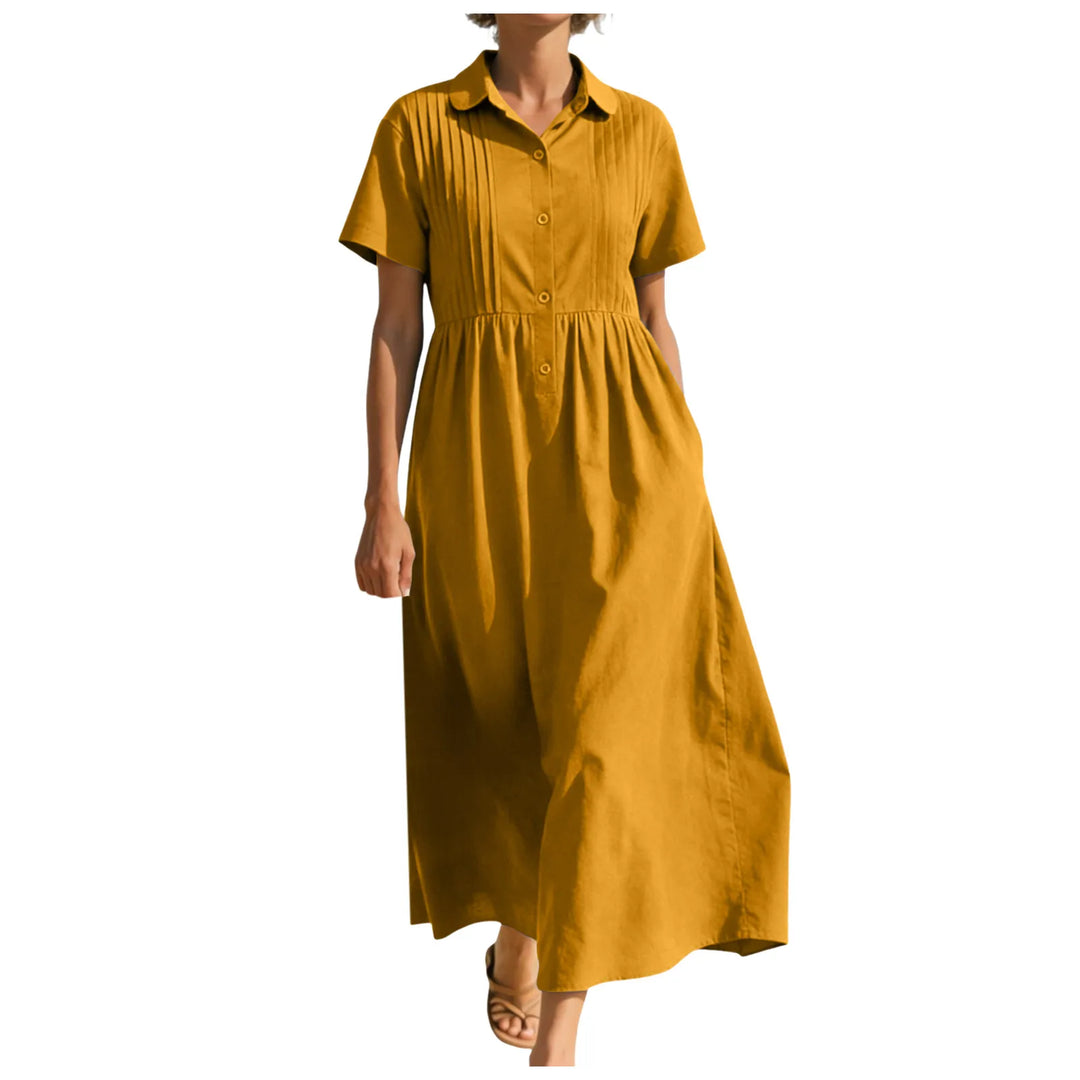 Grace Button Front Midi Dress
