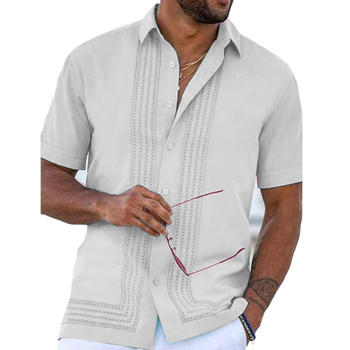 Nathan Embroidered Button Down Shirt