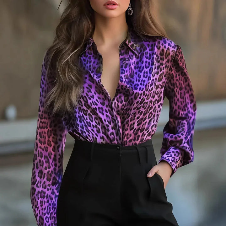 Aspen Animal Print Blouse Shirt