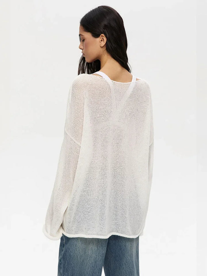 Elara Hollow Knit Pullover