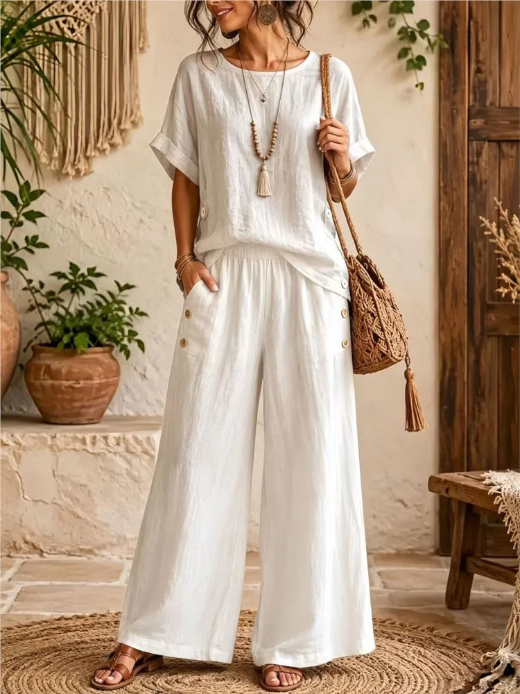 Kiana Casual Relaxed Trouser Set