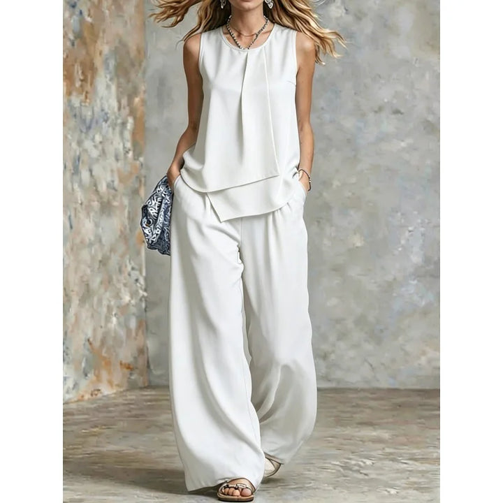 Harper Relaxed Fit Sleeveless Two Piece Set