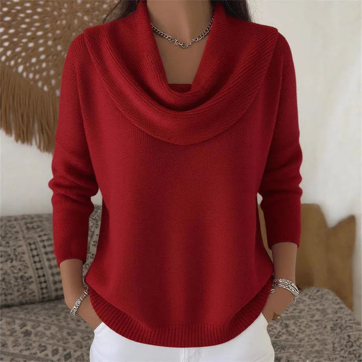 Lorelei Cowl Neck Knit Sweater
