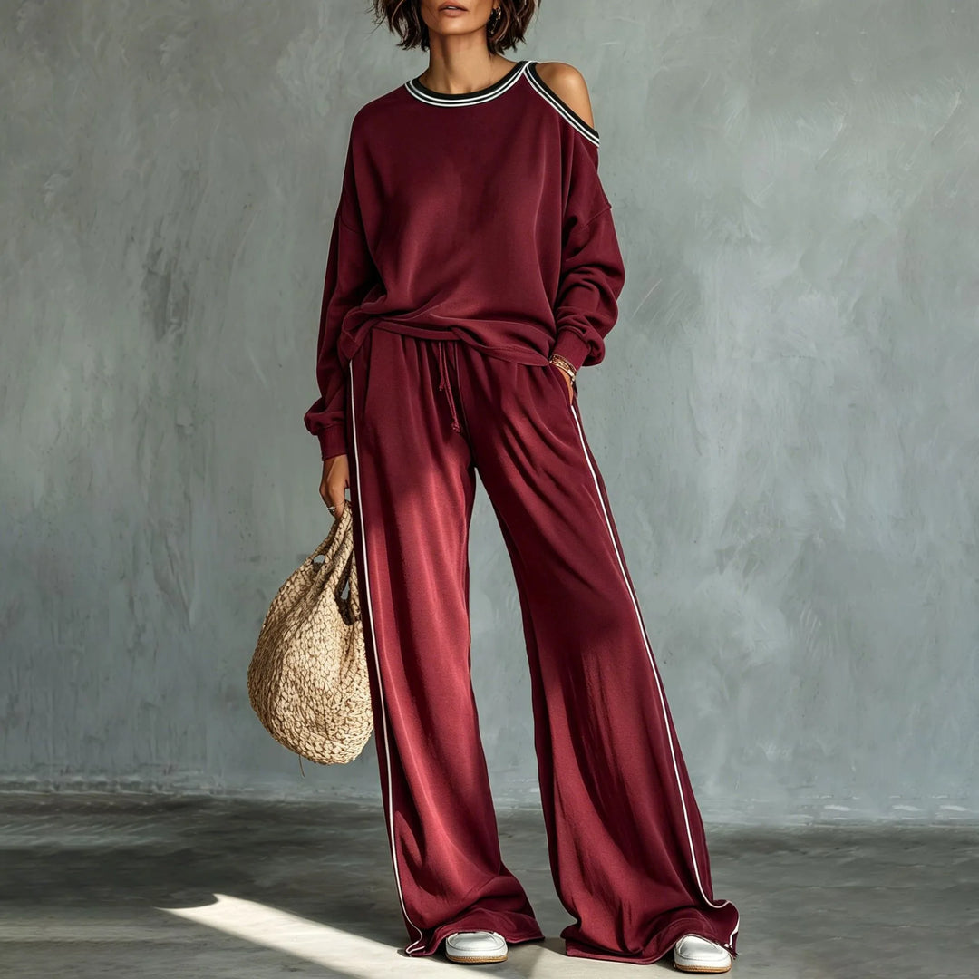 Ann Cold Shoulder Lounge Set
