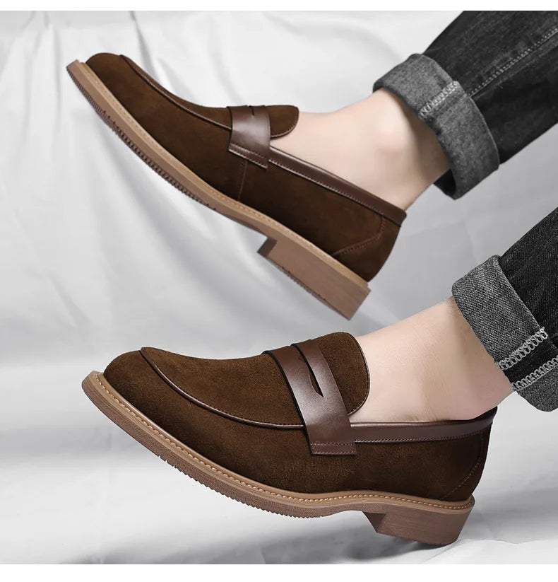 Joshua Suede Slip-On Loafers