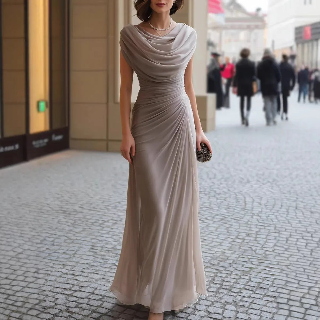 Rosie Draped Cowl Neck Maxi Dress
