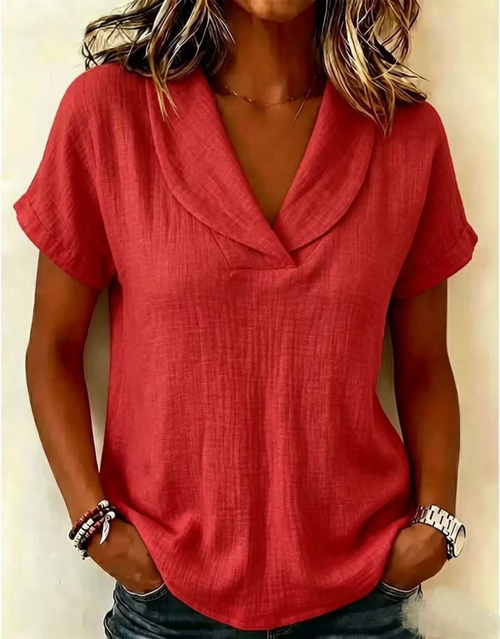 Camilla Relaxed V Neck Blouse
