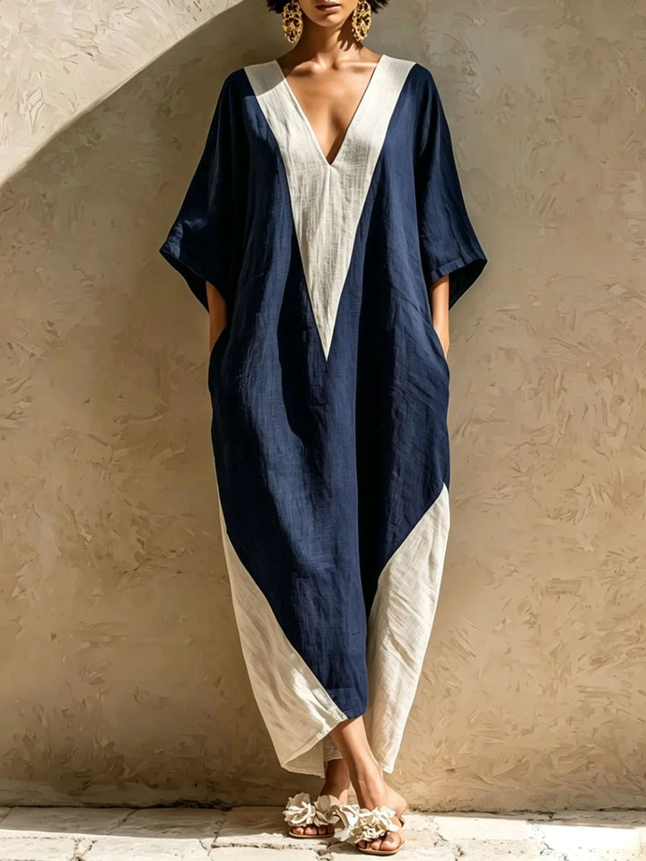 Soraya Bohemian Linen Maxi Dress