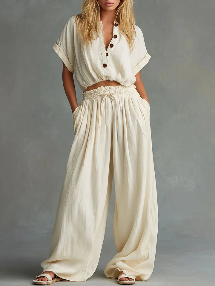 Margaret Lace Waist Lounge Set