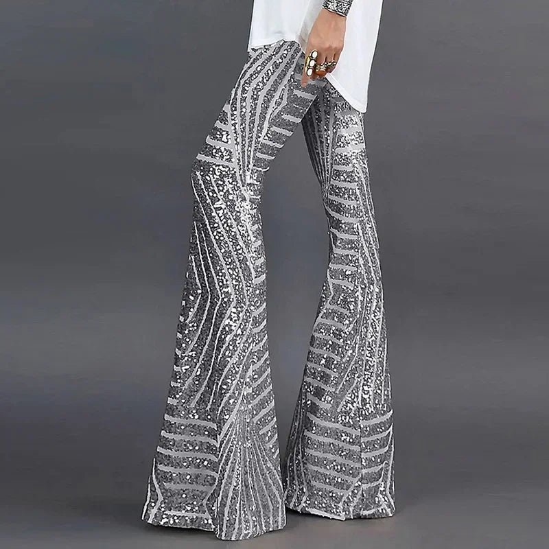 Aaliyah Sequin Flare Pants