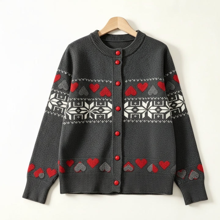 Rosalie Jacquard Knit Cardigan