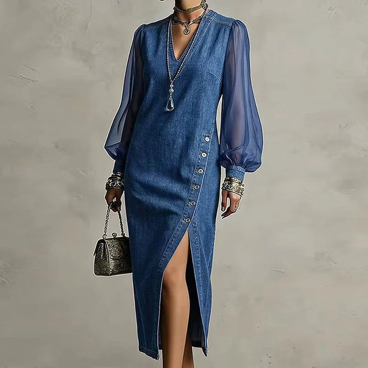 Cecilia Denim Maxi Dress