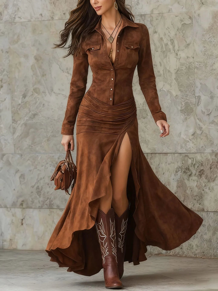 Camille Easy Movement Slit Dress