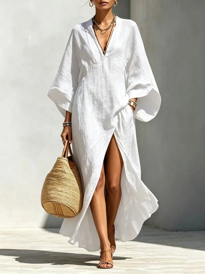 Anastasia High Slit Boho Maxi Dress