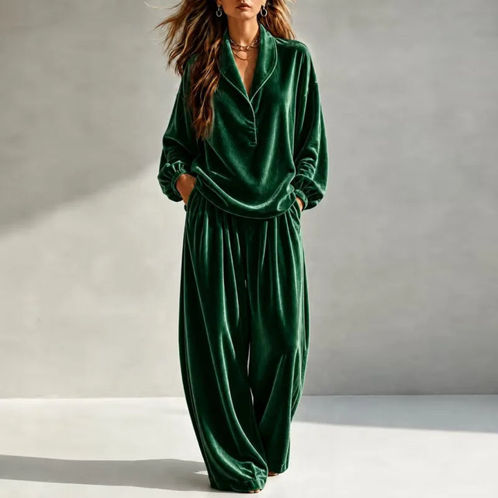 Rosalie Velvet Wide Leg Set