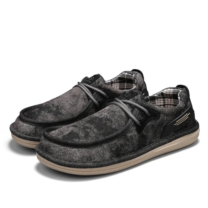 Grayson Washed Canvas Loafers