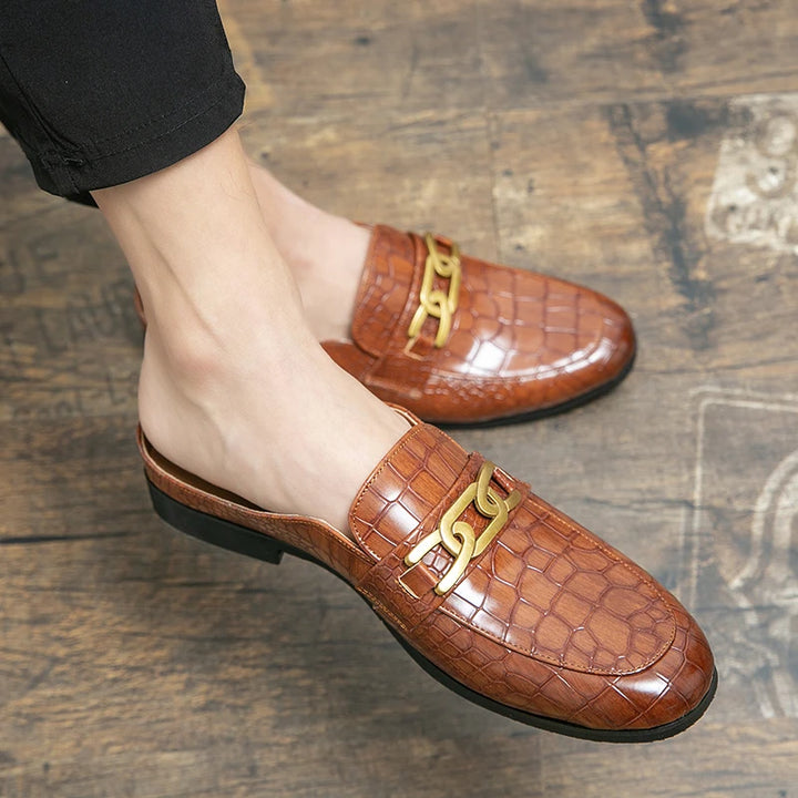 Stanley Leather Mule Loafers