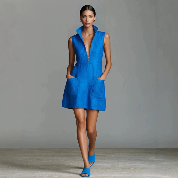 Reese Pocket Linen Mini Dress