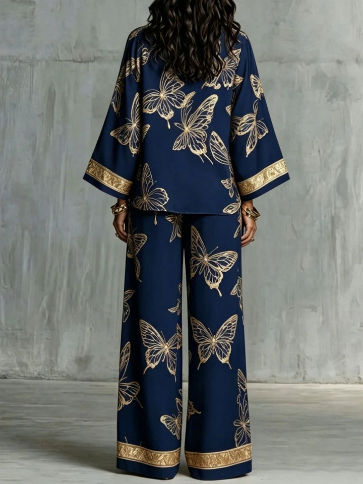 Viviana Butterfly Print Lounge Set