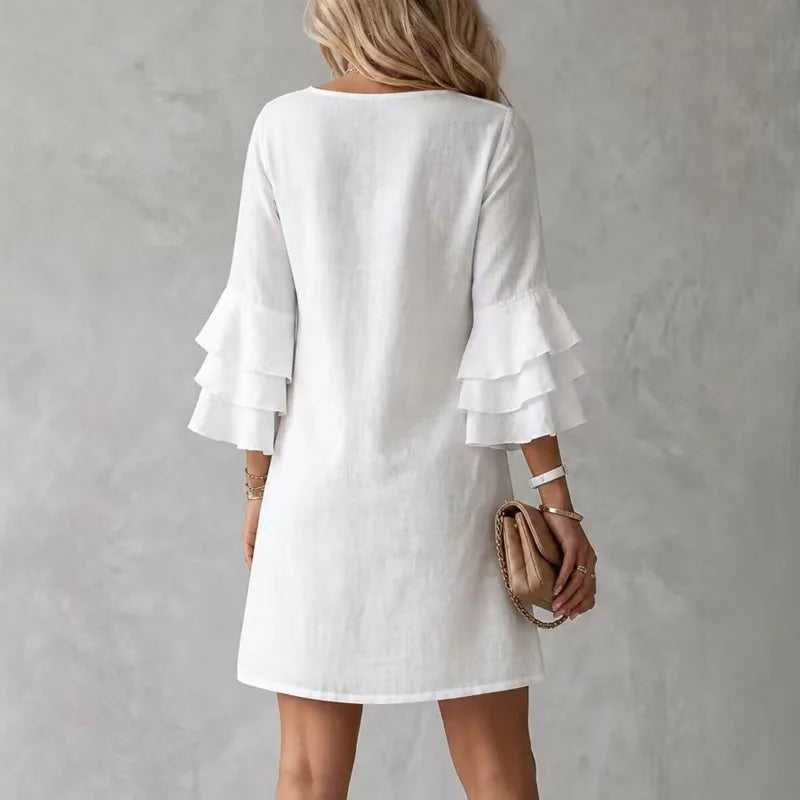 Juliette Ruffle Sleeve Mini Dress