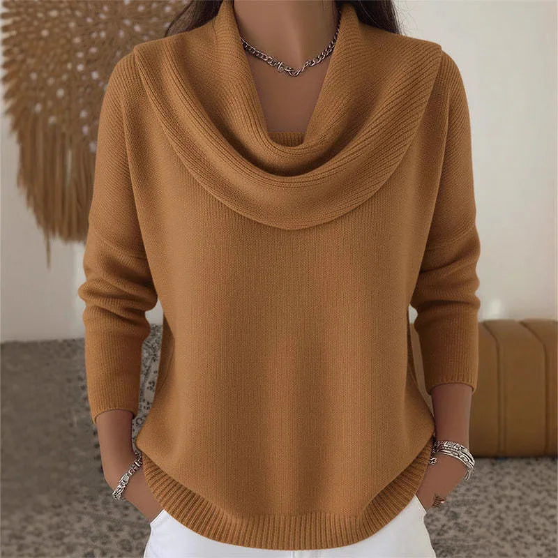 Lorelei Cowl Neck Knit Sweater