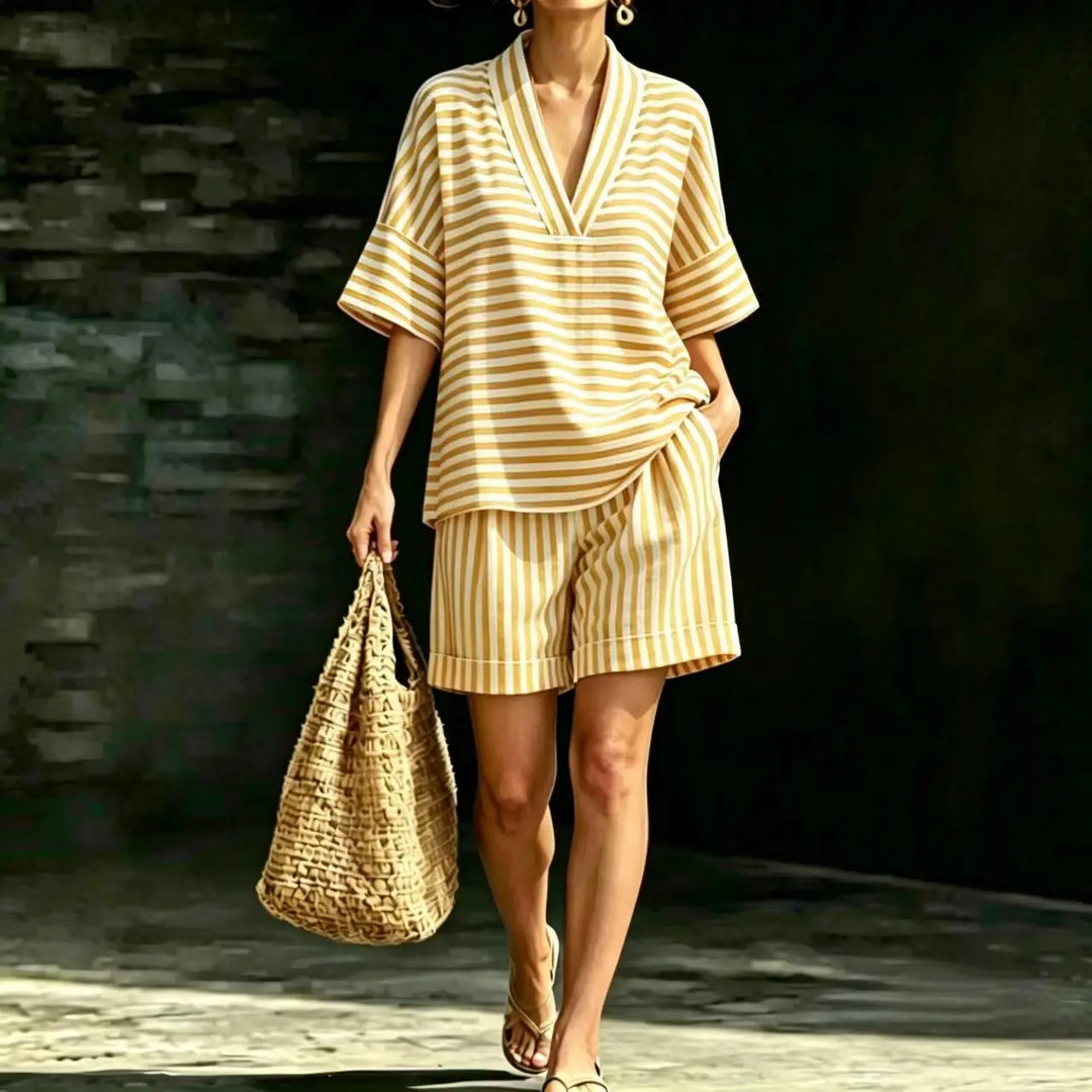 Coleen Striped Matching Set