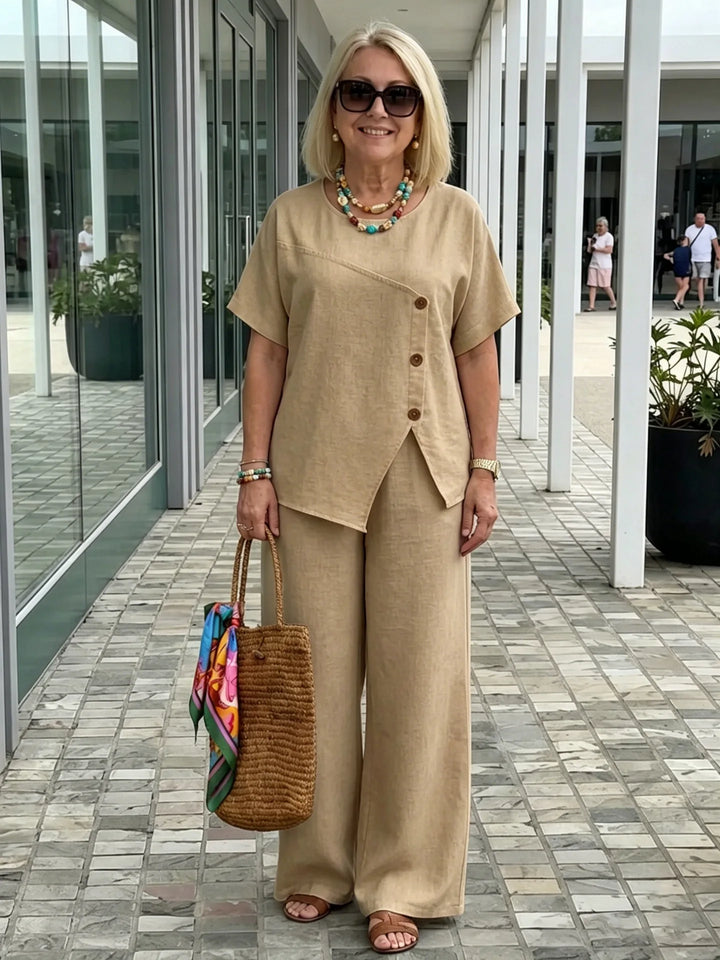 Laurel Asymmetrical Trouser Set